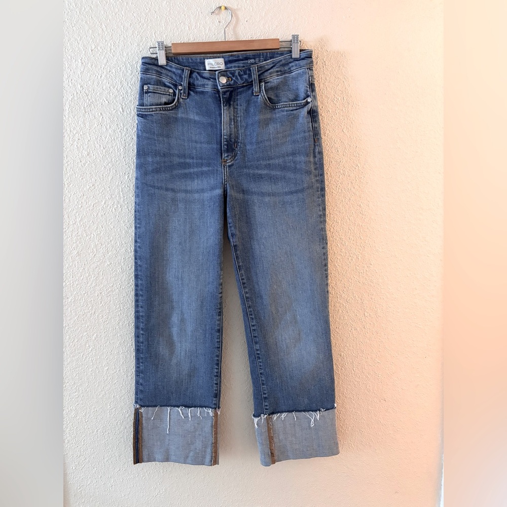 Pilcro Anthropologie The Scotie Cuffed High Rised Jeans 28 - Picture 3 of 14